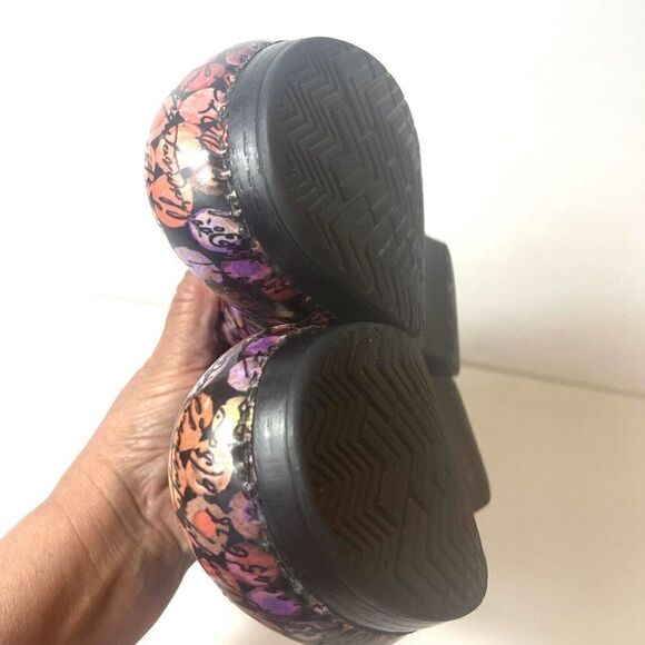 Dansko Women's EU 41 US 10.5 Multicolor Leather Slip On Clogs Work Comfort Shoes - Picture 7 of 10